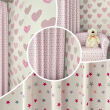 Tissu microfibre Étoiles Roses et Grises - 2