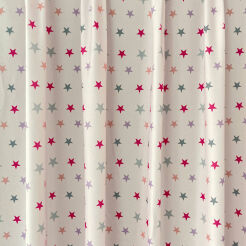 Tissu microfibre Étoiles Roses et Grises