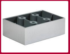 Pieds de meuble rectangulaire à visser M112