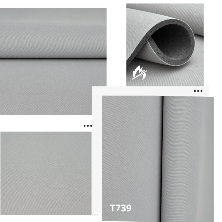 Tissu de pavillon automobile SAM739 – gris très clair, mousse ignifugée 8 mm