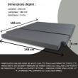 Matelas de camping pliable pour VW Multivan T5 / T6 — lit mobile haut de gamme - 4