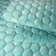 Tissu velours ras piqué à motif rayons de miel couleur vert - 6