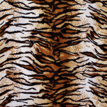 Tissu fourrure synthétique motif TIGRE 