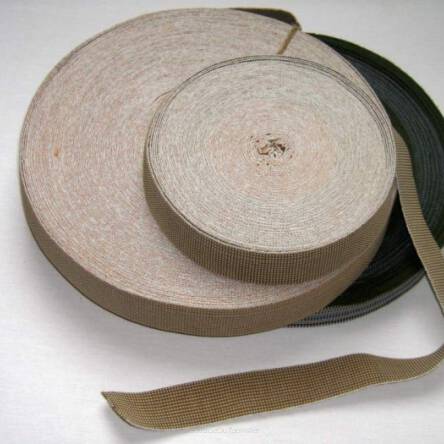 sangle tapissier en jute largeur 40 mm vendu en rouleau
