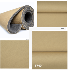 Tissu de pavillon automobile – beige, mousse ignifugée 8 mm