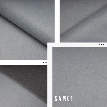 SAM01 gris clair tissu velours ciel de toit automobile