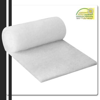 OUATE POLYESTER BLANCHE 200G/M2 - largeur 80cm