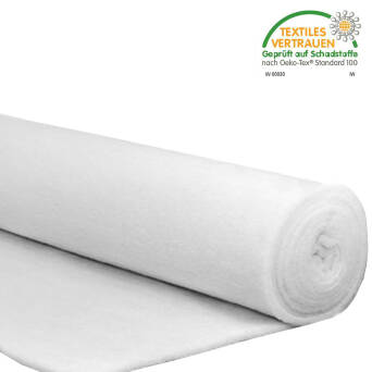 Rouleau de 25m ouate polyester blanche 300g/m2 - largeur 80cm 