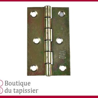 Lot de 50 charnières galvanisées 50 x 42 mm