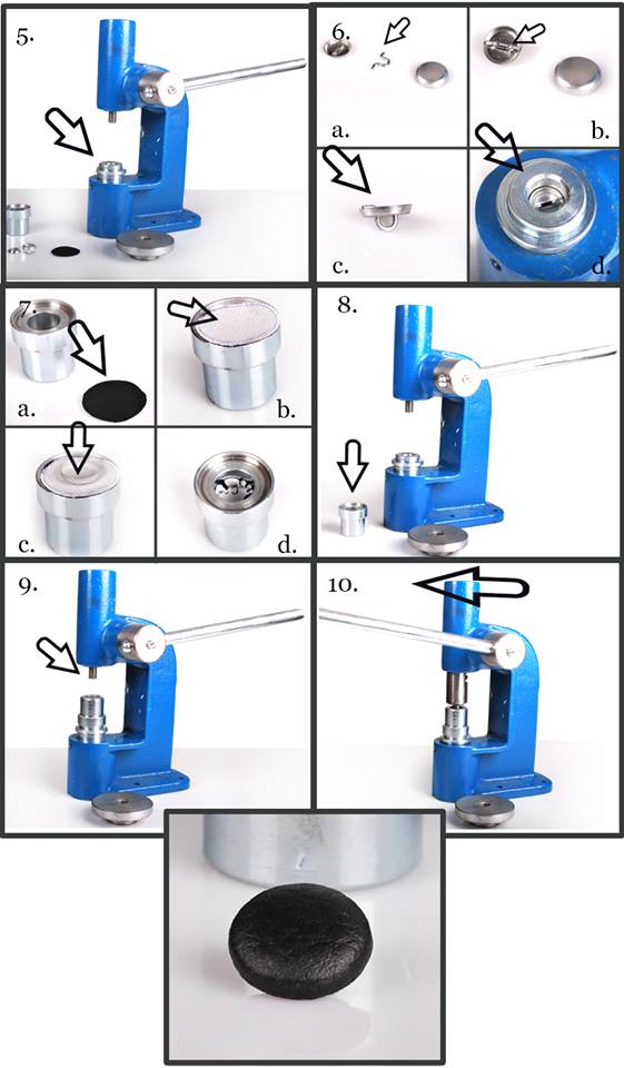 PRESSE À RECOUVRIR LES BOUTONS